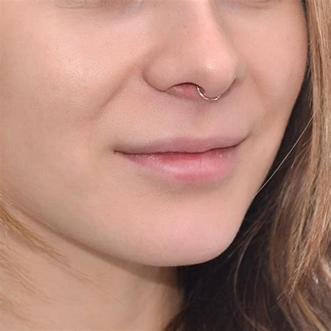 16g septum ring gold|14k gold septum ring 16g.